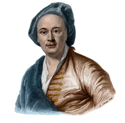 Porträt des französischen Malers Maurice Quentin Delatour (De La Tour) (1704-1788)